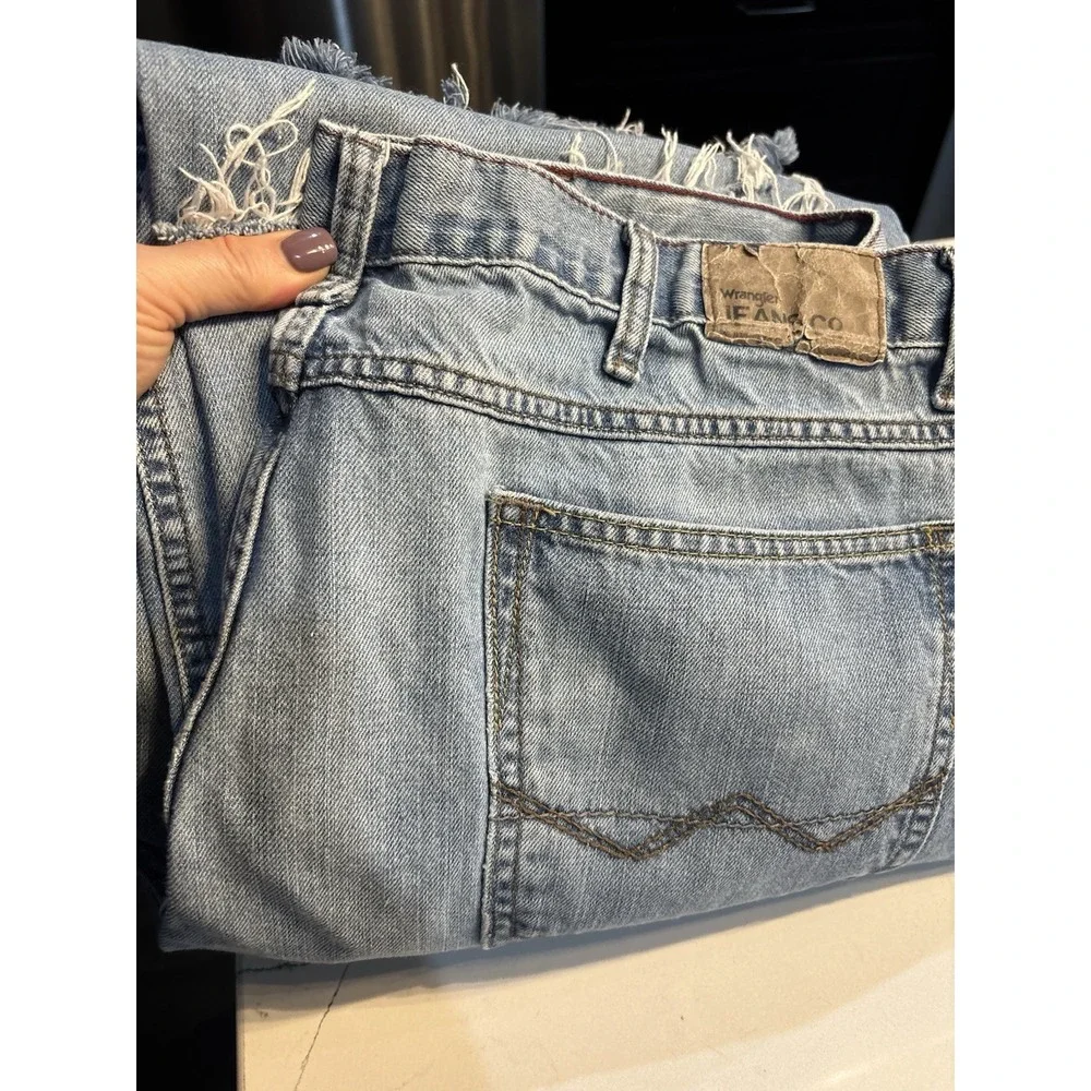 Vintage Wrangler Jeans Mens 38X30 Blue Loose Straight Baggy Skater Relaxed Y2K